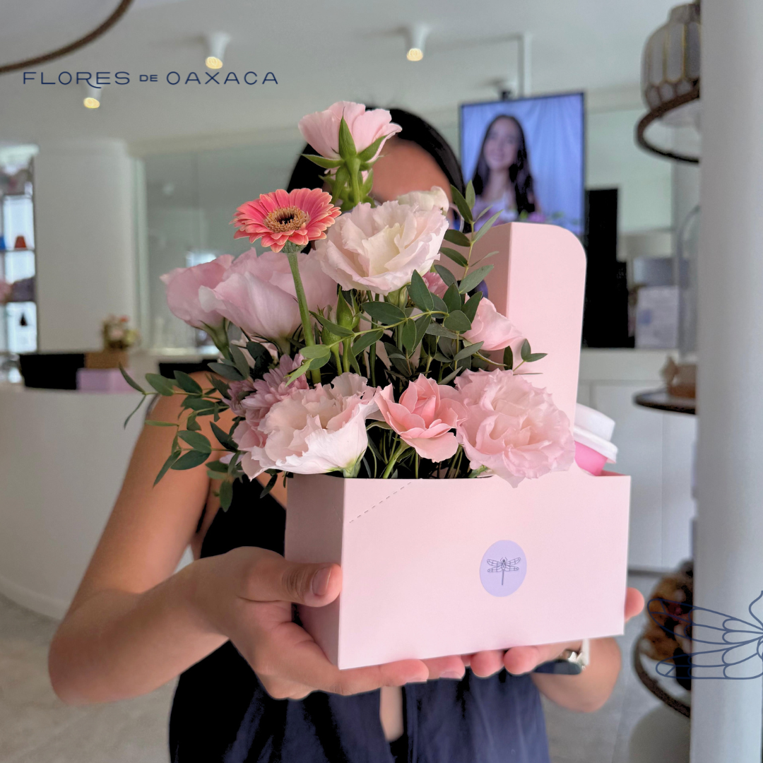 Flowers and coffee