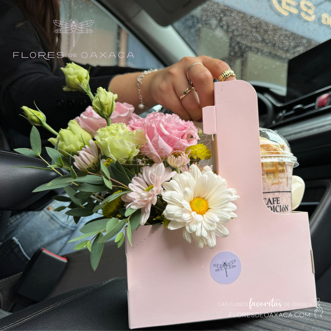 Flowers and strawberry